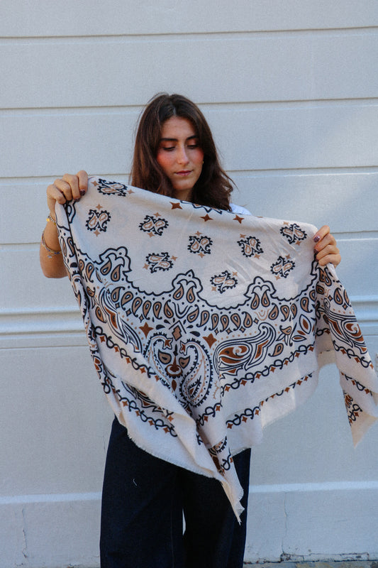 Foulard Beige