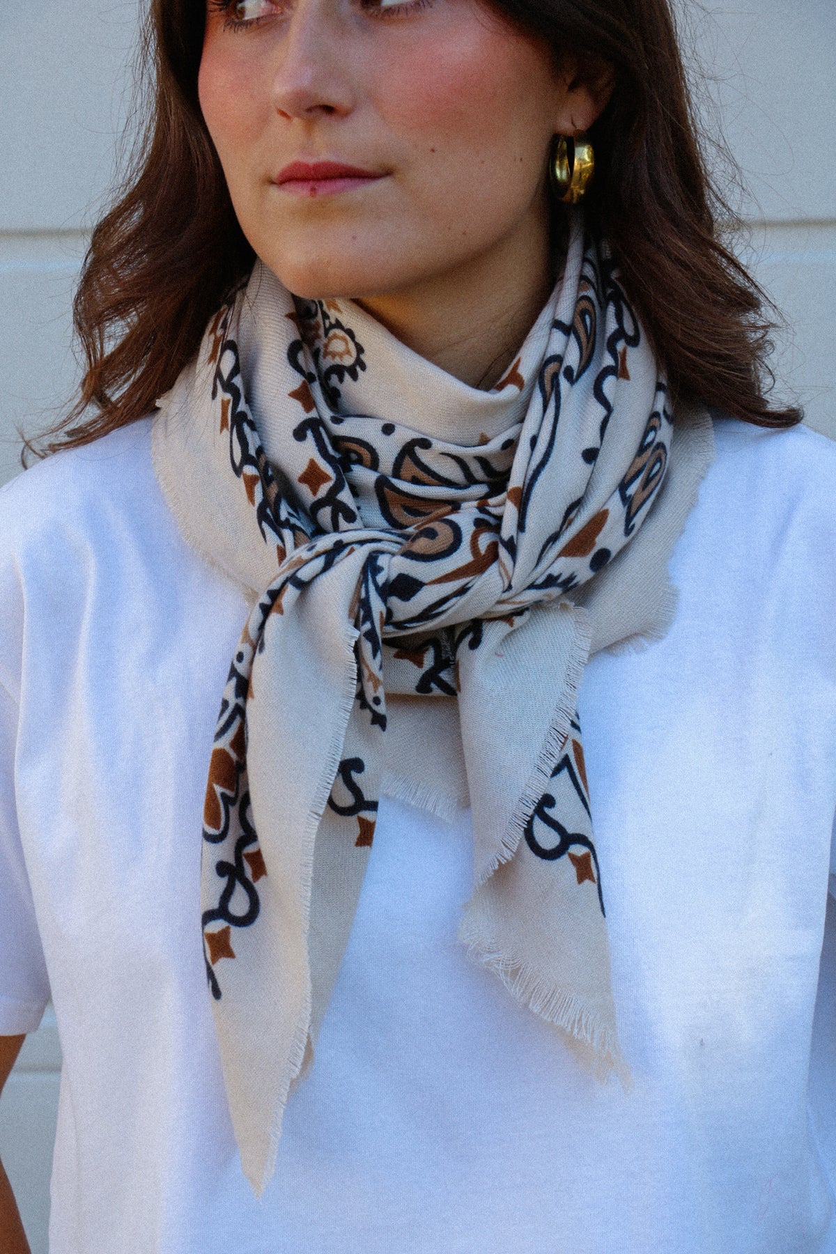 Foulard Beige
