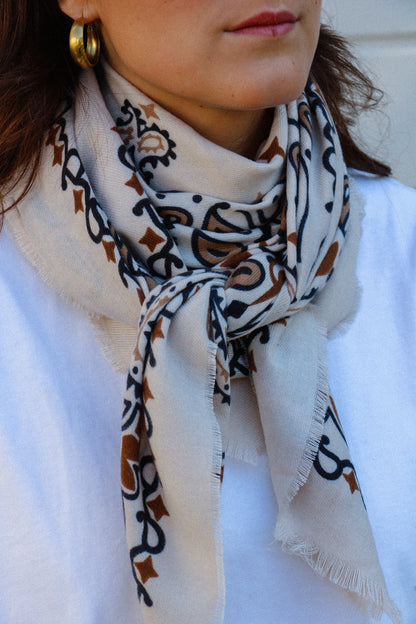 Foulard Beige